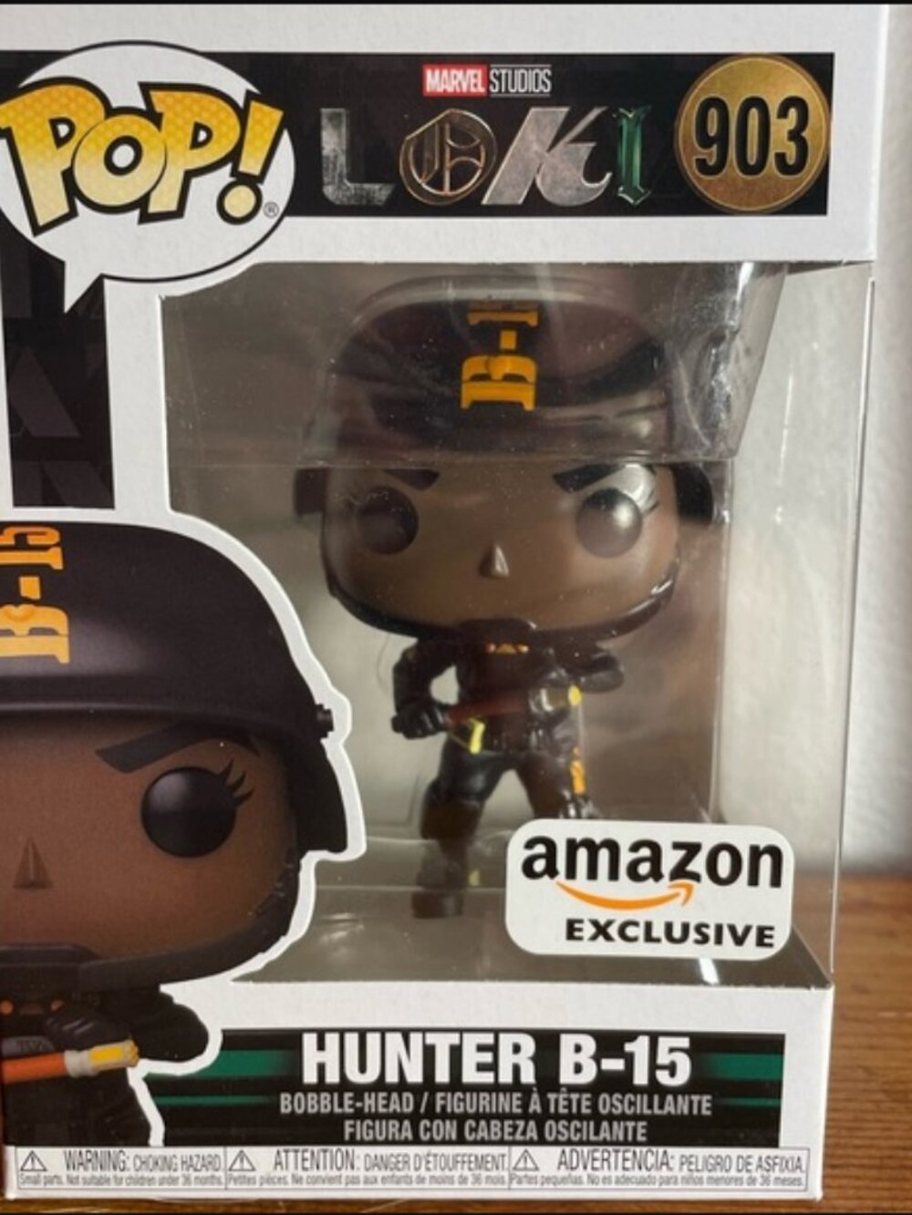 Funko Pop Hunter B-15 #903 Marvel Loki Amazon Exclusive New in Box NIB Rare